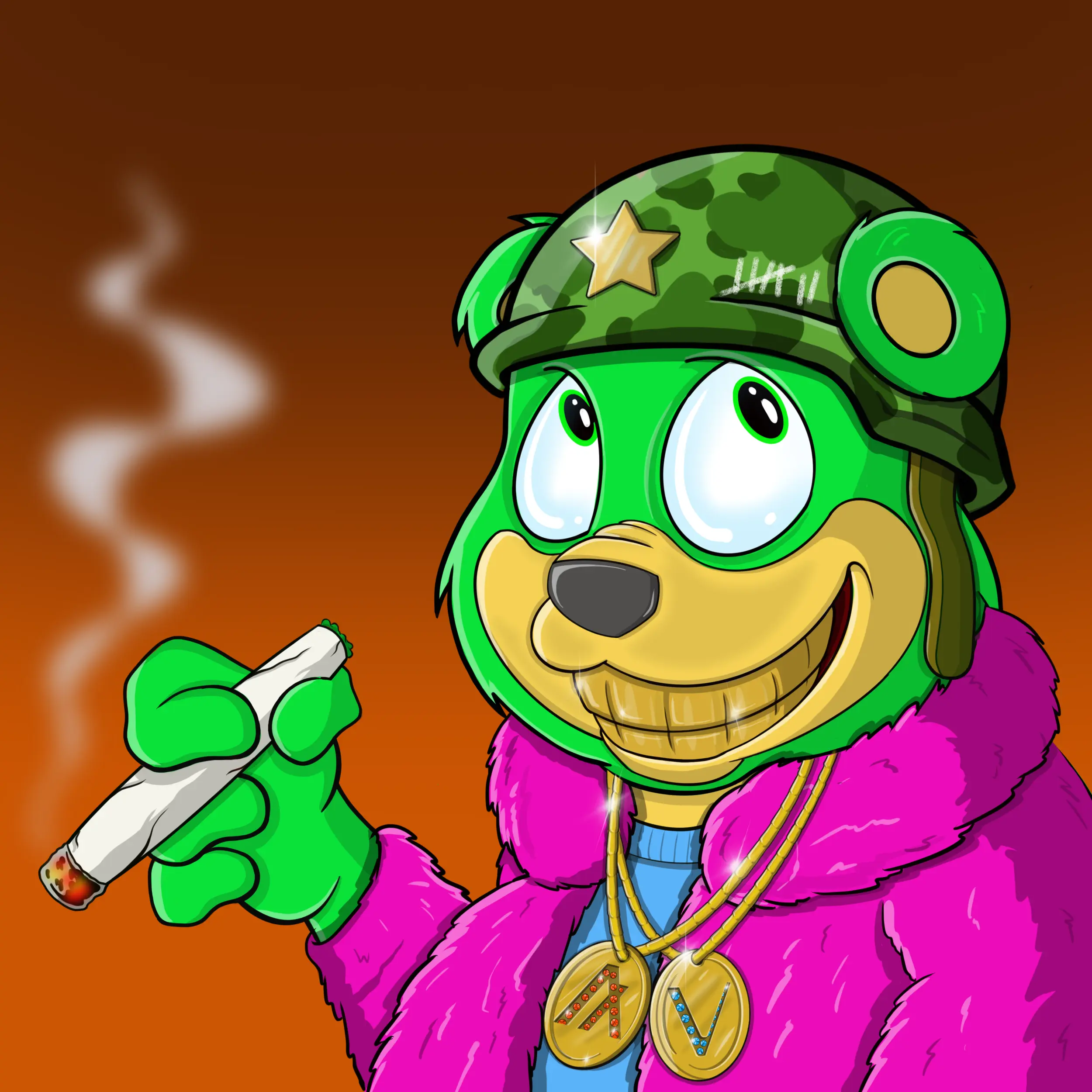 Burnin Bears #1392 NFT on Algorand