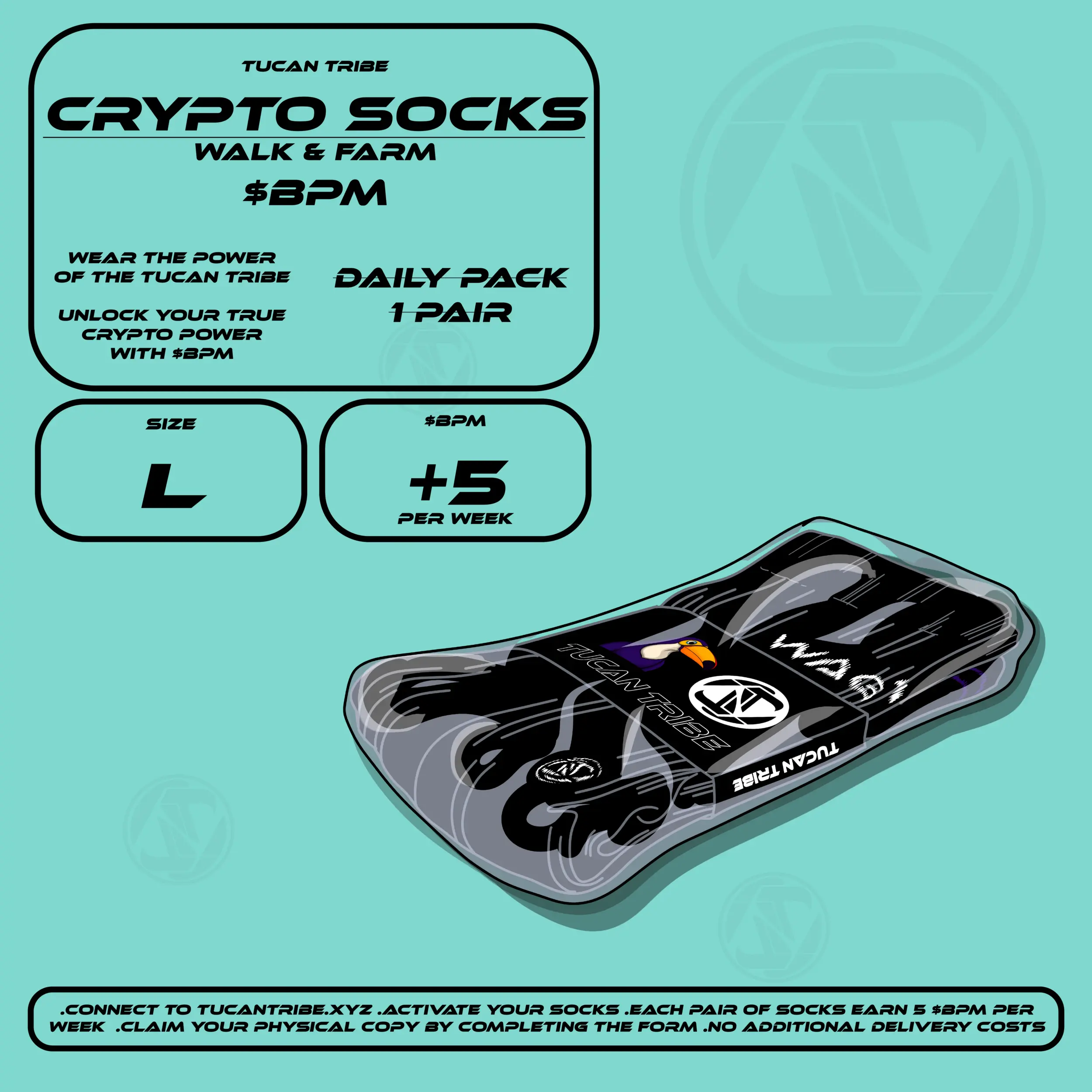 Tucan Tribe Crypto Socks #138 NFT on Algorand