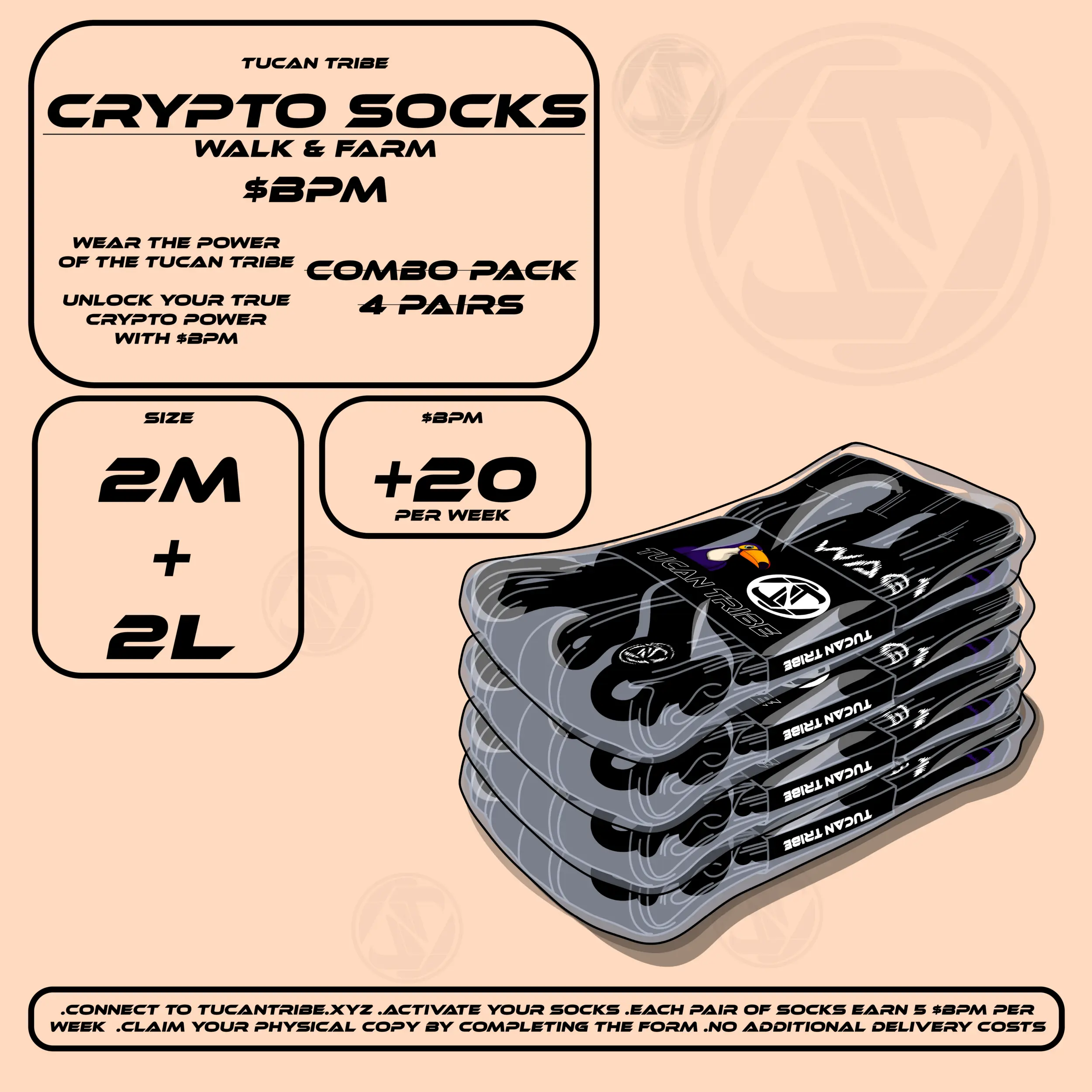 Tucan Tribe Crypto Socks #310 NFT on Algorand