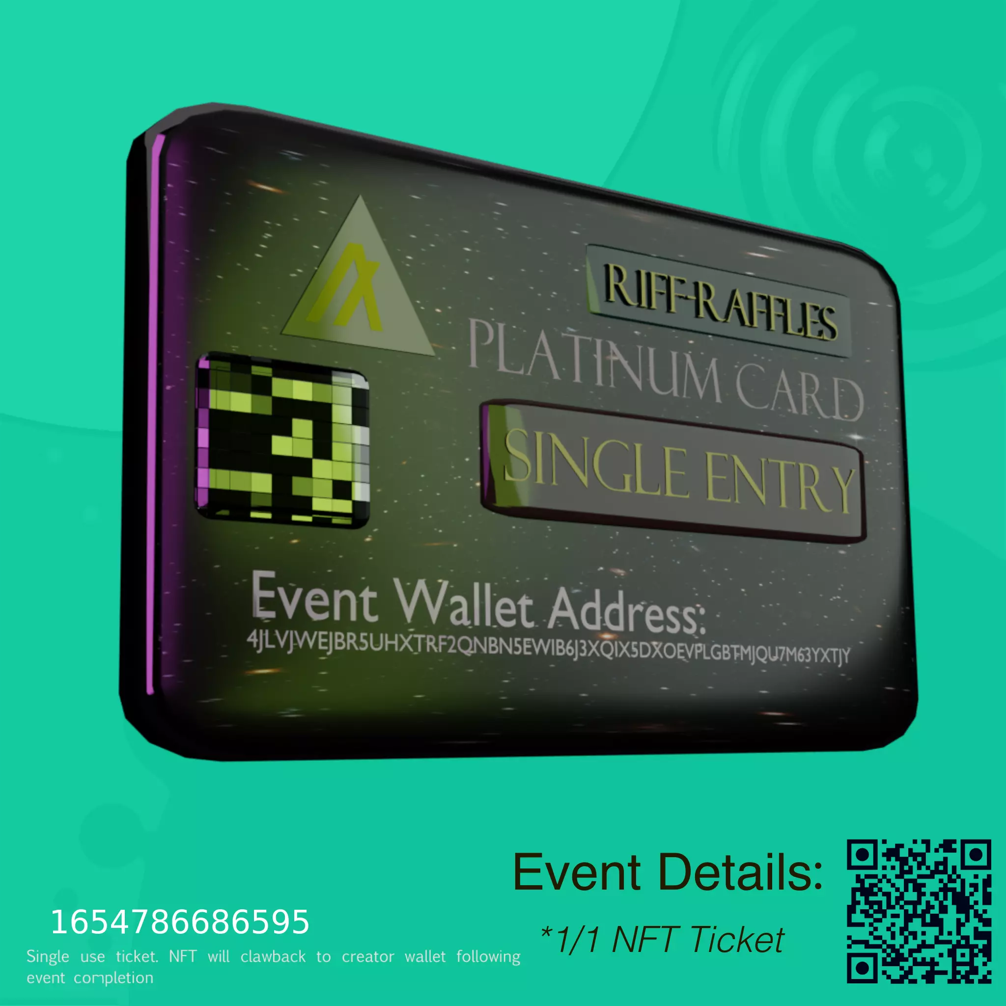 Riff-Raffles-Platinum #46 NFT on Algorand