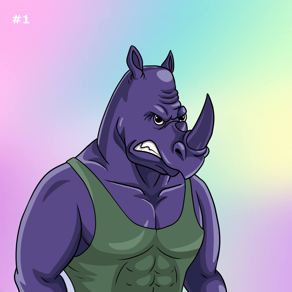 Rowdy Rhino #001 NFT on Algorand