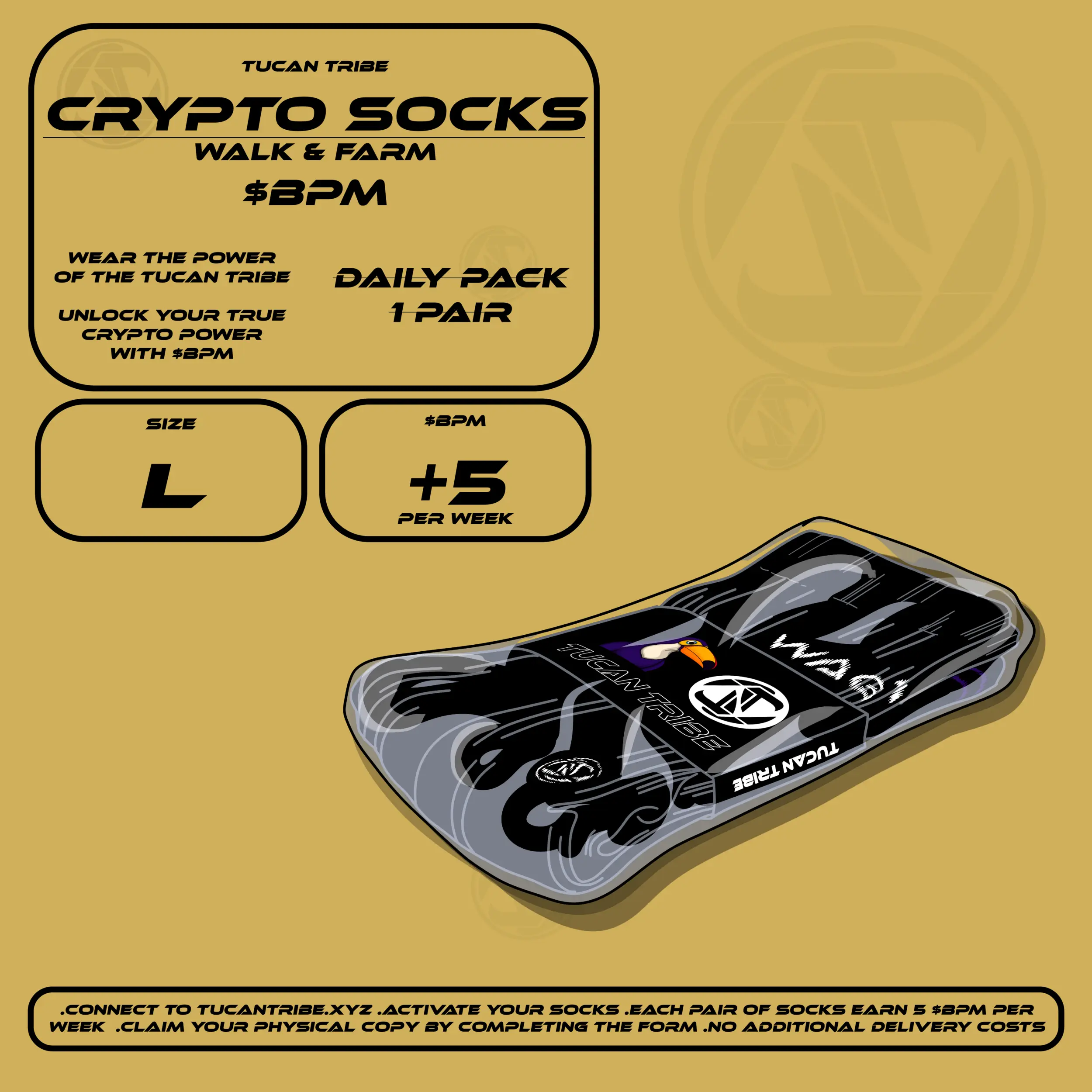 Tucan Tribe Crypto Socks #101 NFT on Algorand