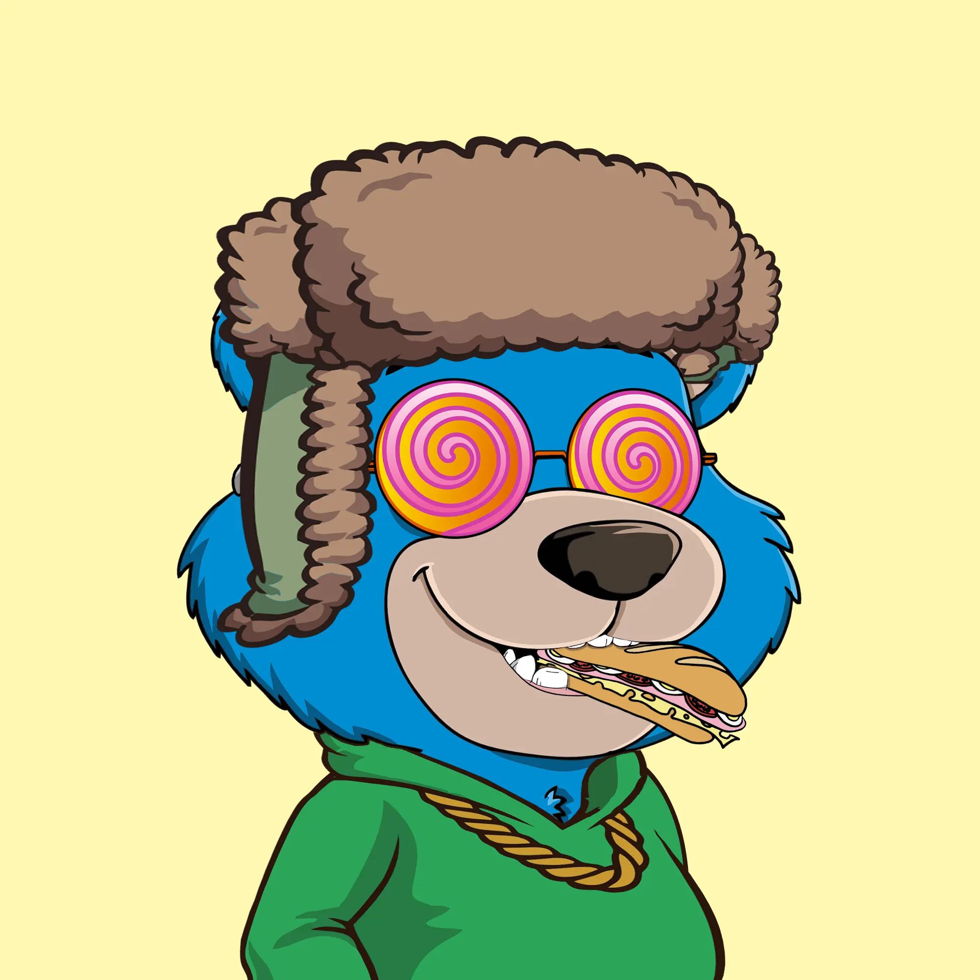 Gluttonous Bears #80 NFT on Algorand