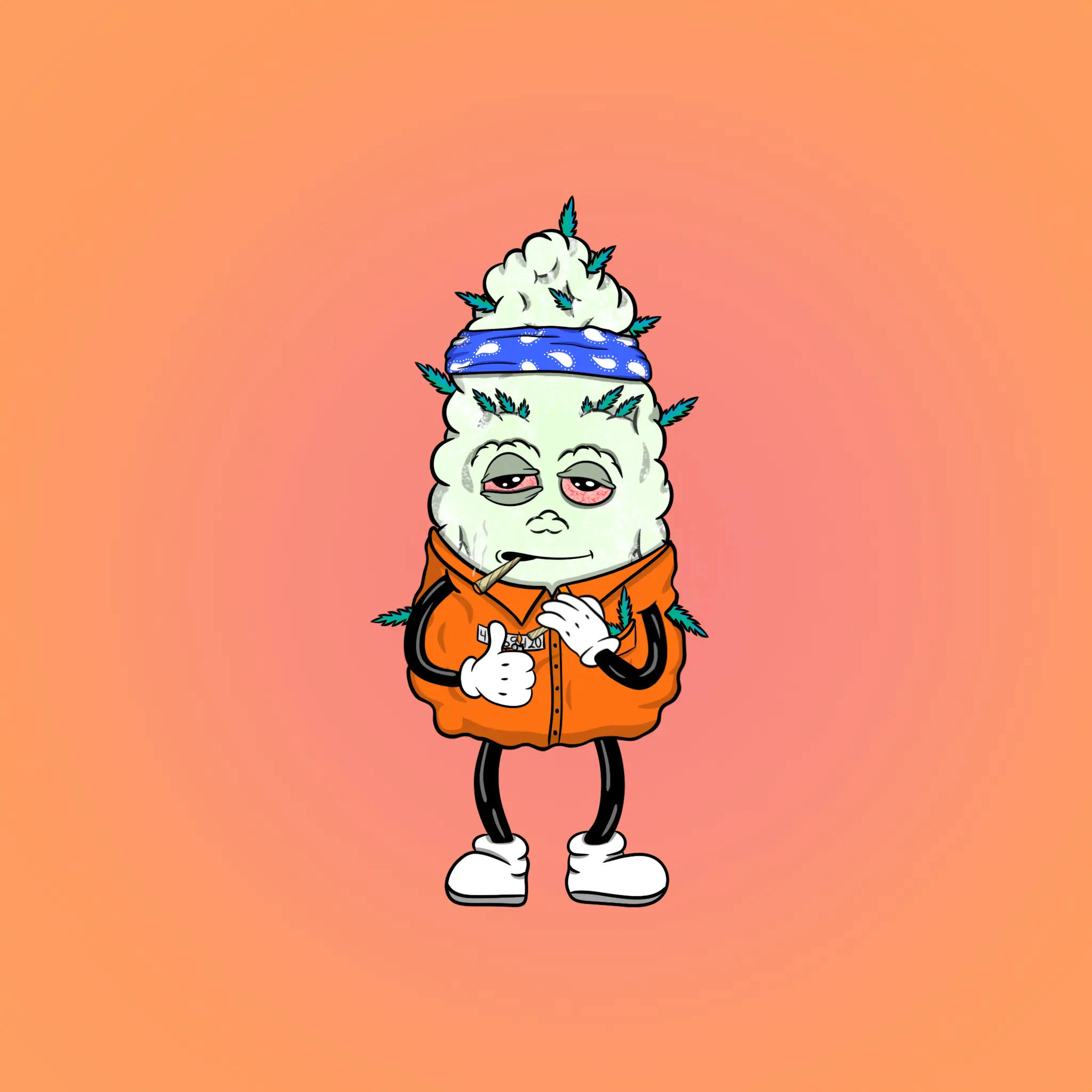 Blazing Budz #168 NFT on Algorand