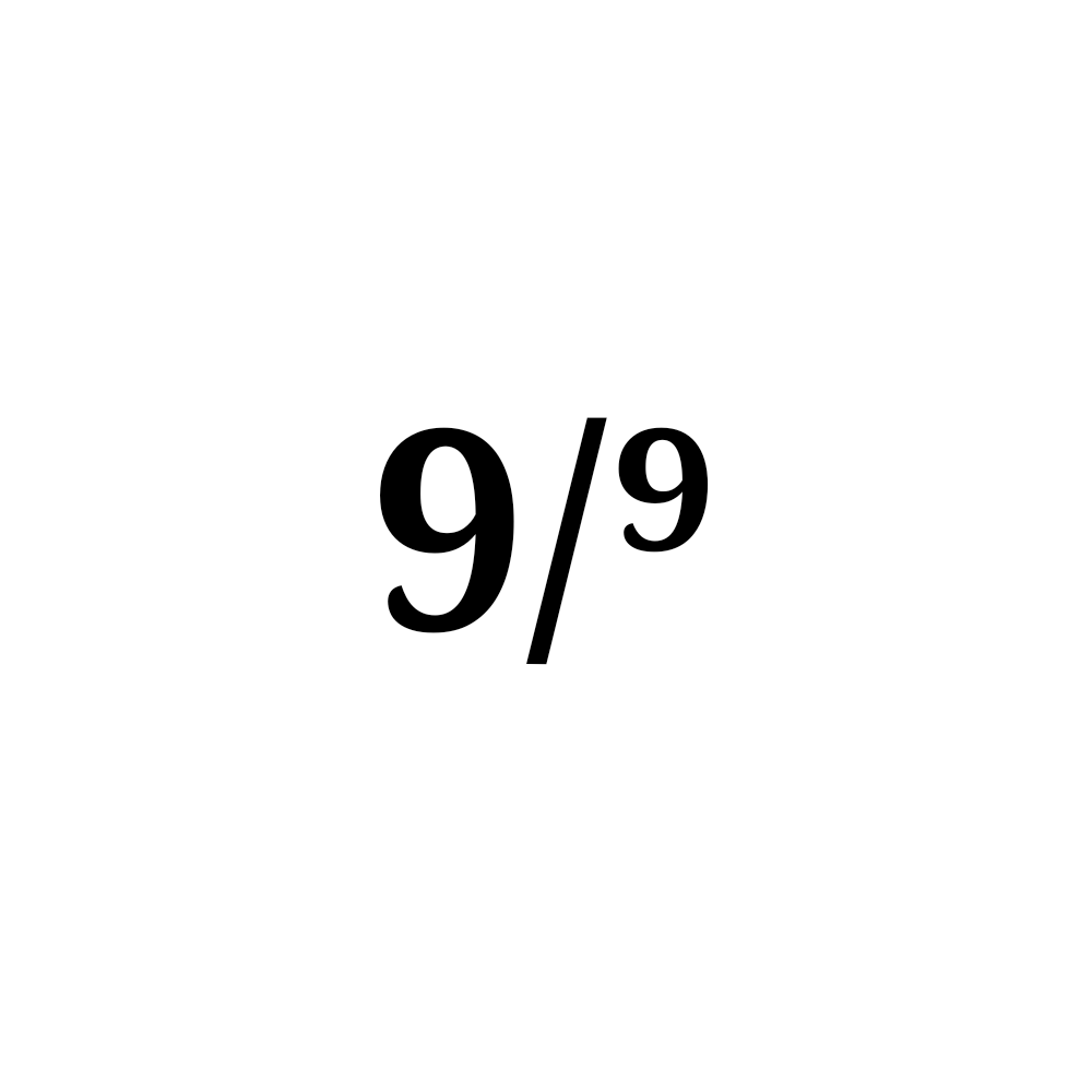Fraction 9/⁹ NFT on Algorand