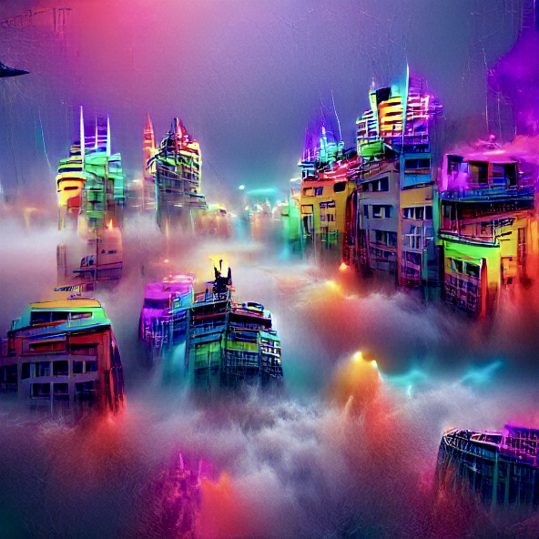 City in the Clouds NFT on Algorand