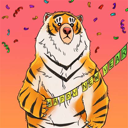 (#048) Beary the Tiger Zodiac