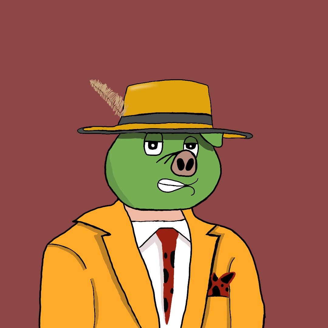 Grumpy Piggy #008 NFT on Algorand