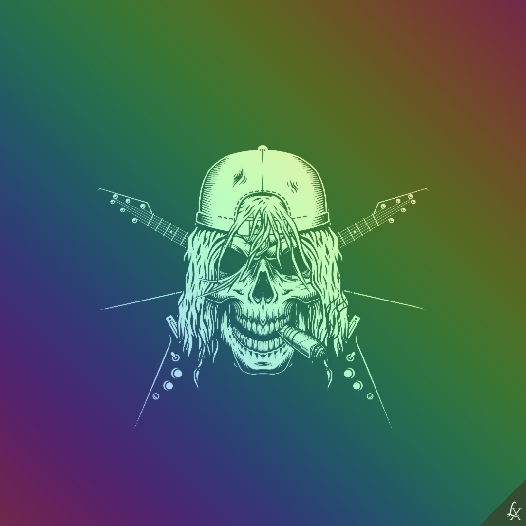 Linx Rock & Roll Skull #008 NFT on Algorand