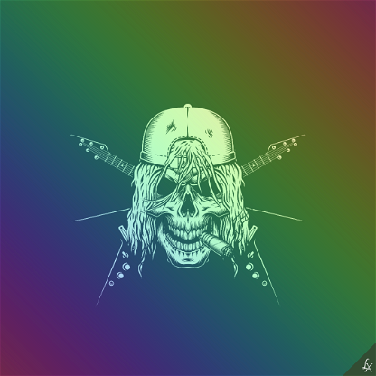 Linx Rock & Roll Skull #008