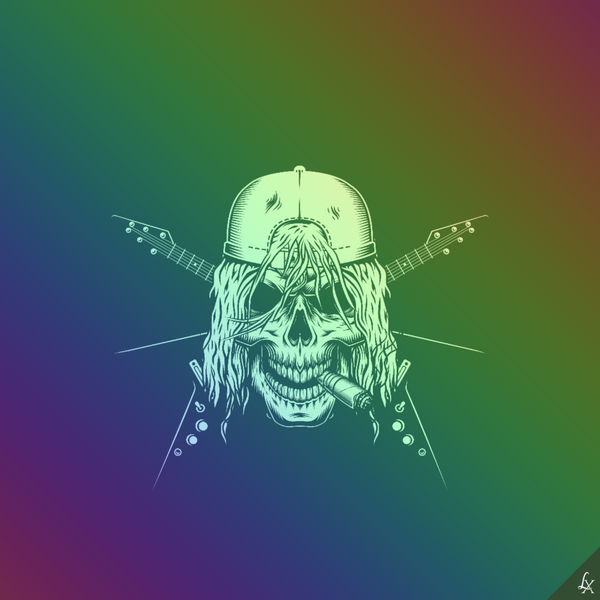 An image of Linx Rock & Roll Skull #008