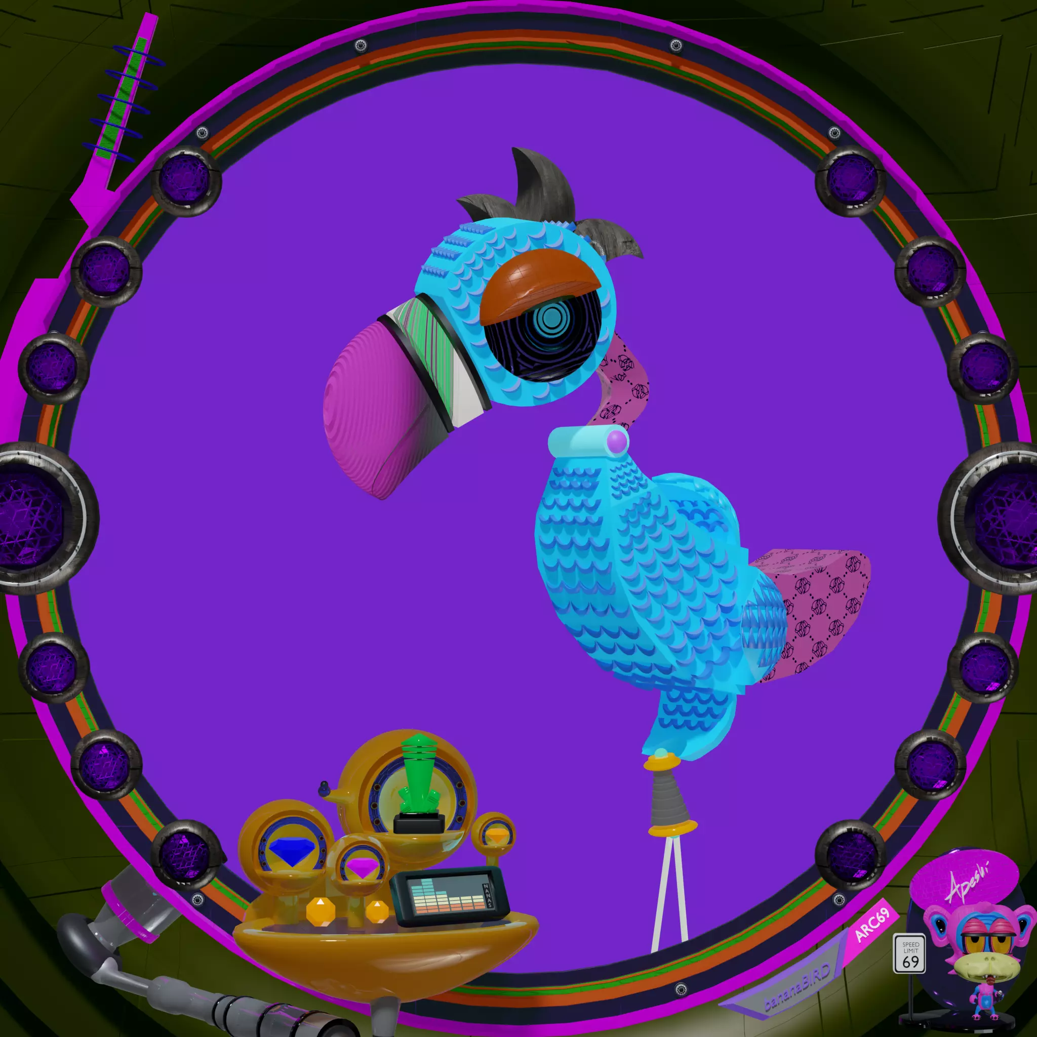 bananaBIRD #79 NFT on Algorand