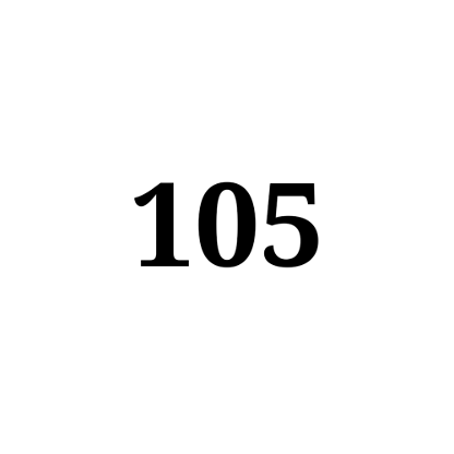 Number 105