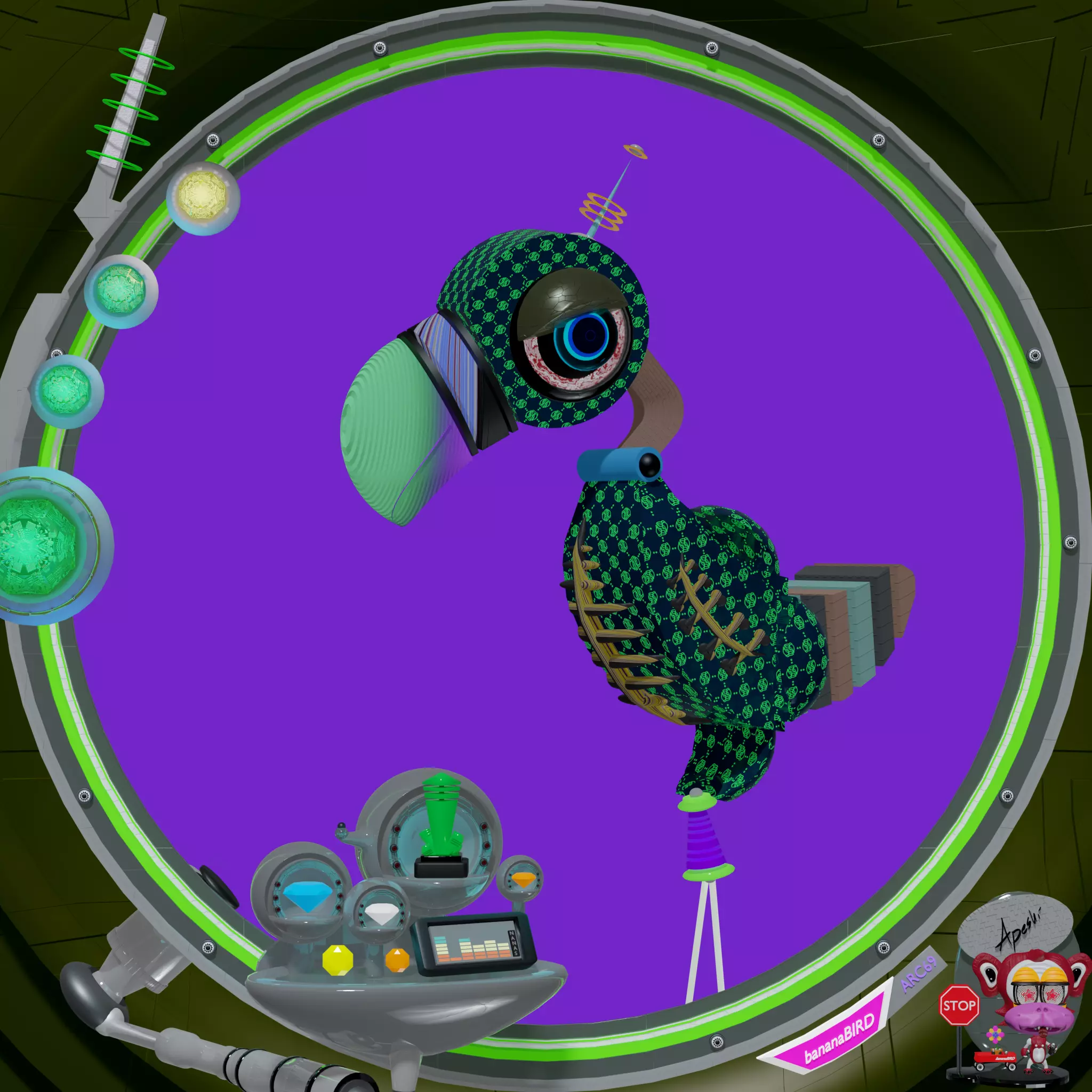 bananaBIRD #390 NFT on Algorand