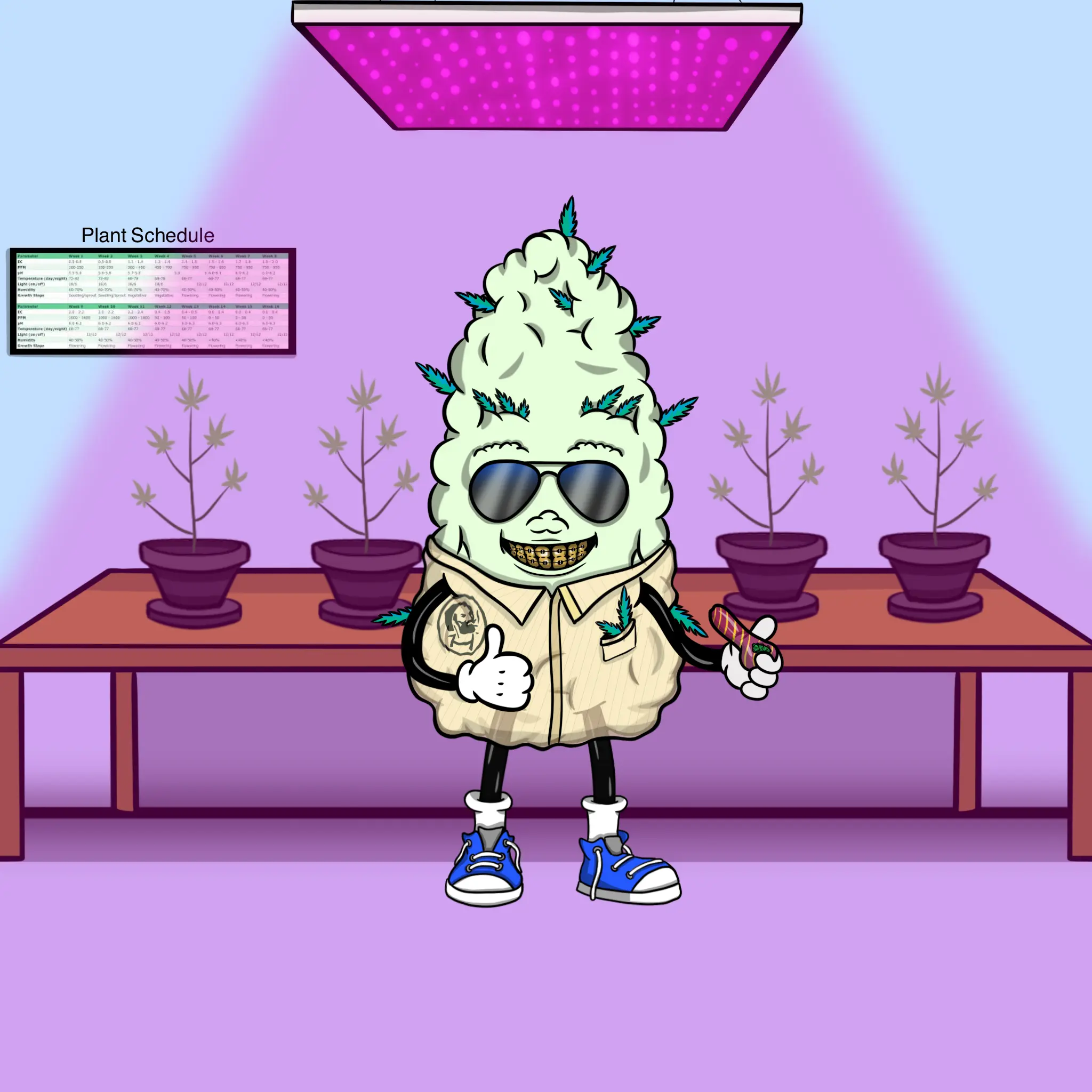 Blazing Budz #357 NFT on Algorand