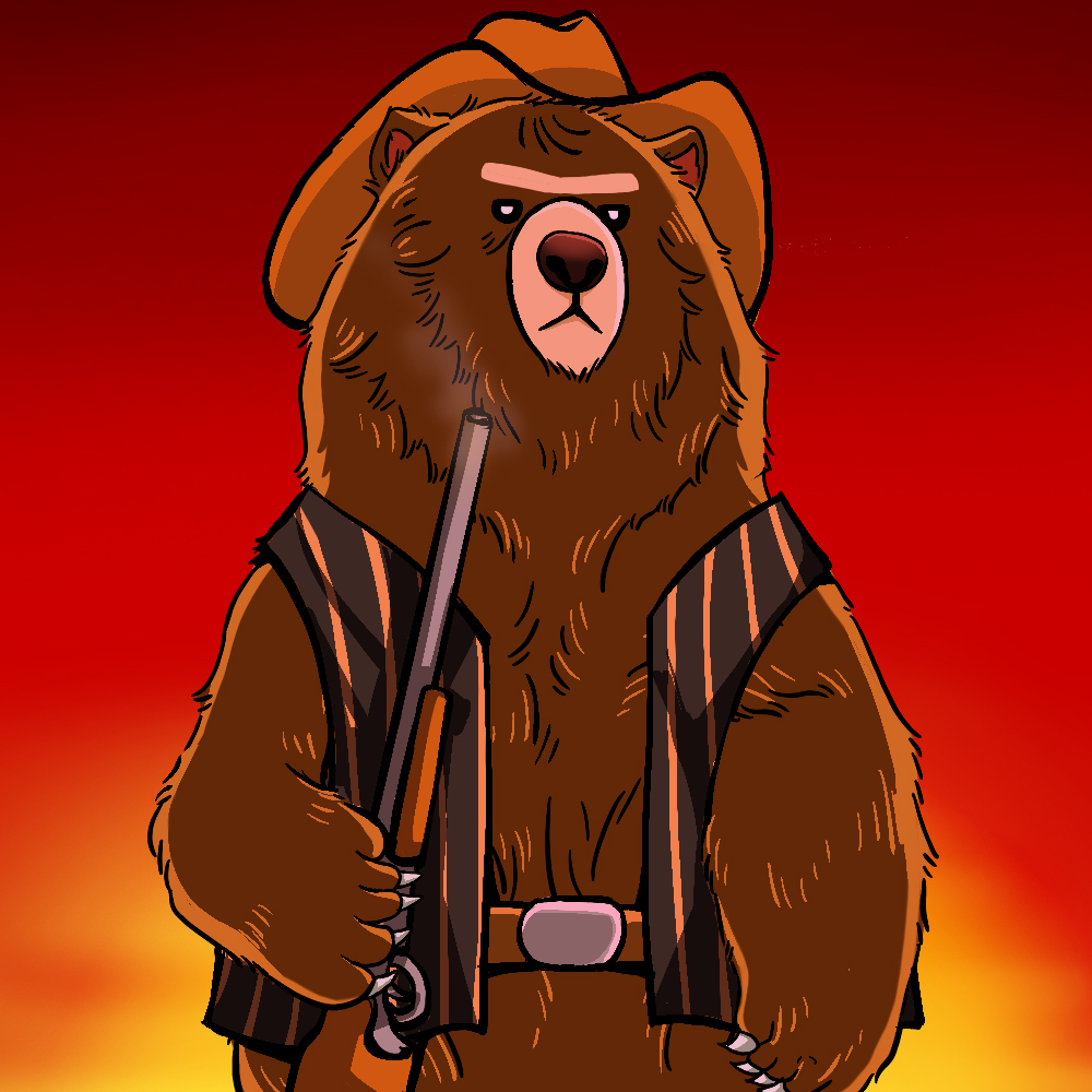 (#008) Beary the Gunslinger NFT on Algorand