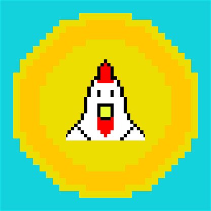 Pixel Chicken Coin #2