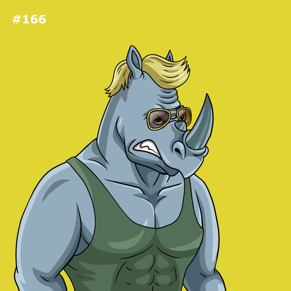 An image of Rowdy Rhino #166