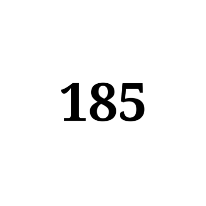 Number 185