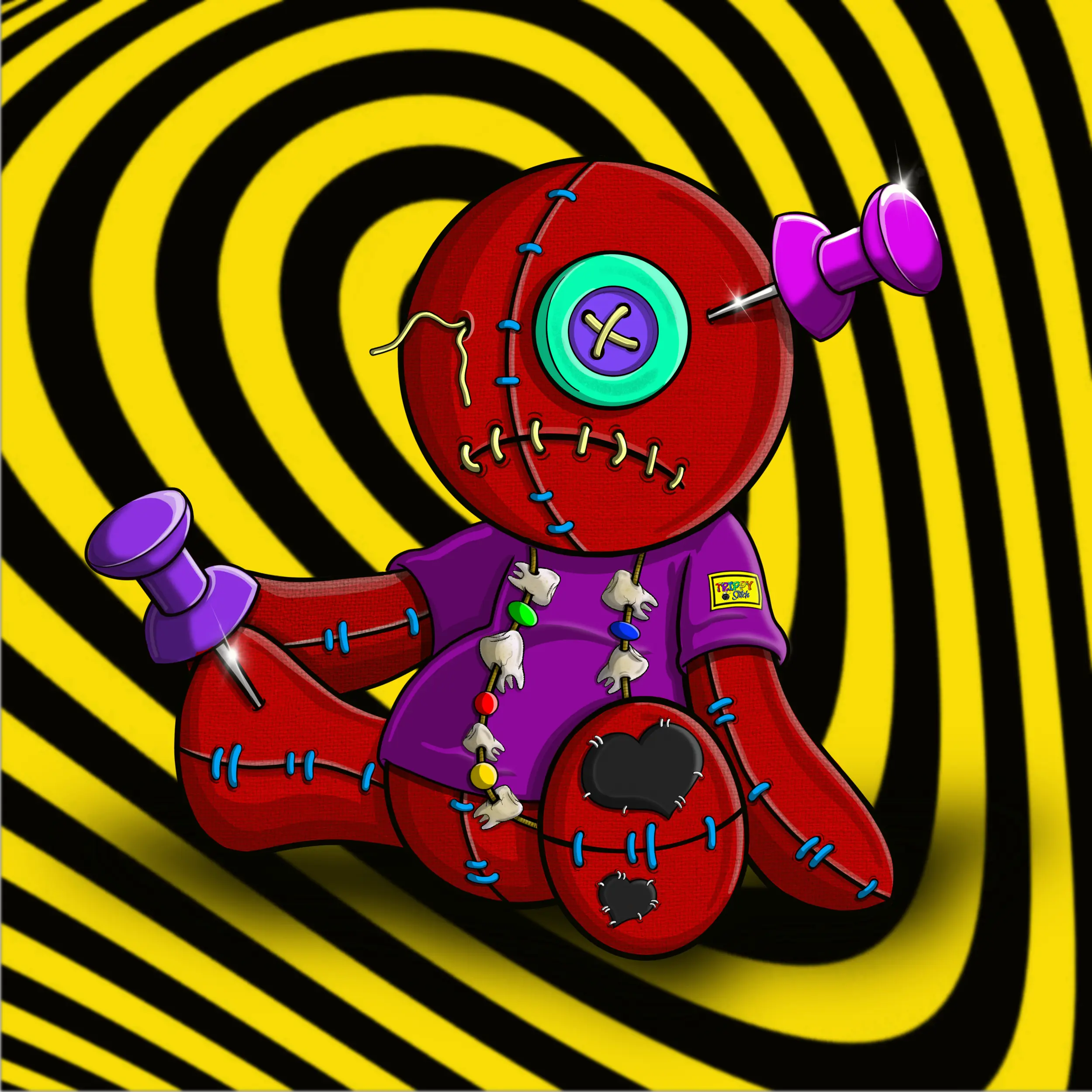 Trippy Stitch #417 NFT on Algorand