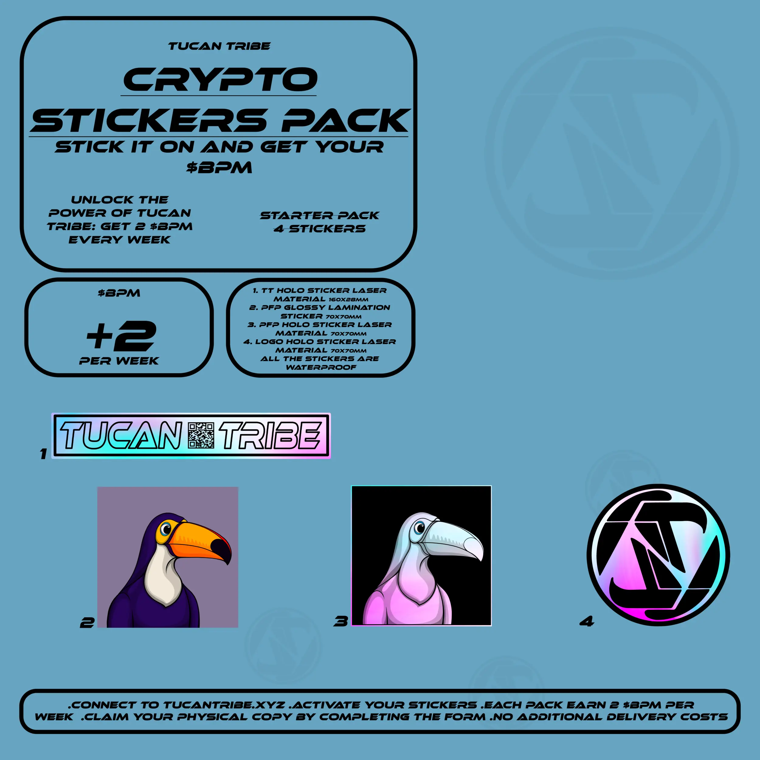 Tucan Tribe Crypto Stickers #226 NFT on Algorand