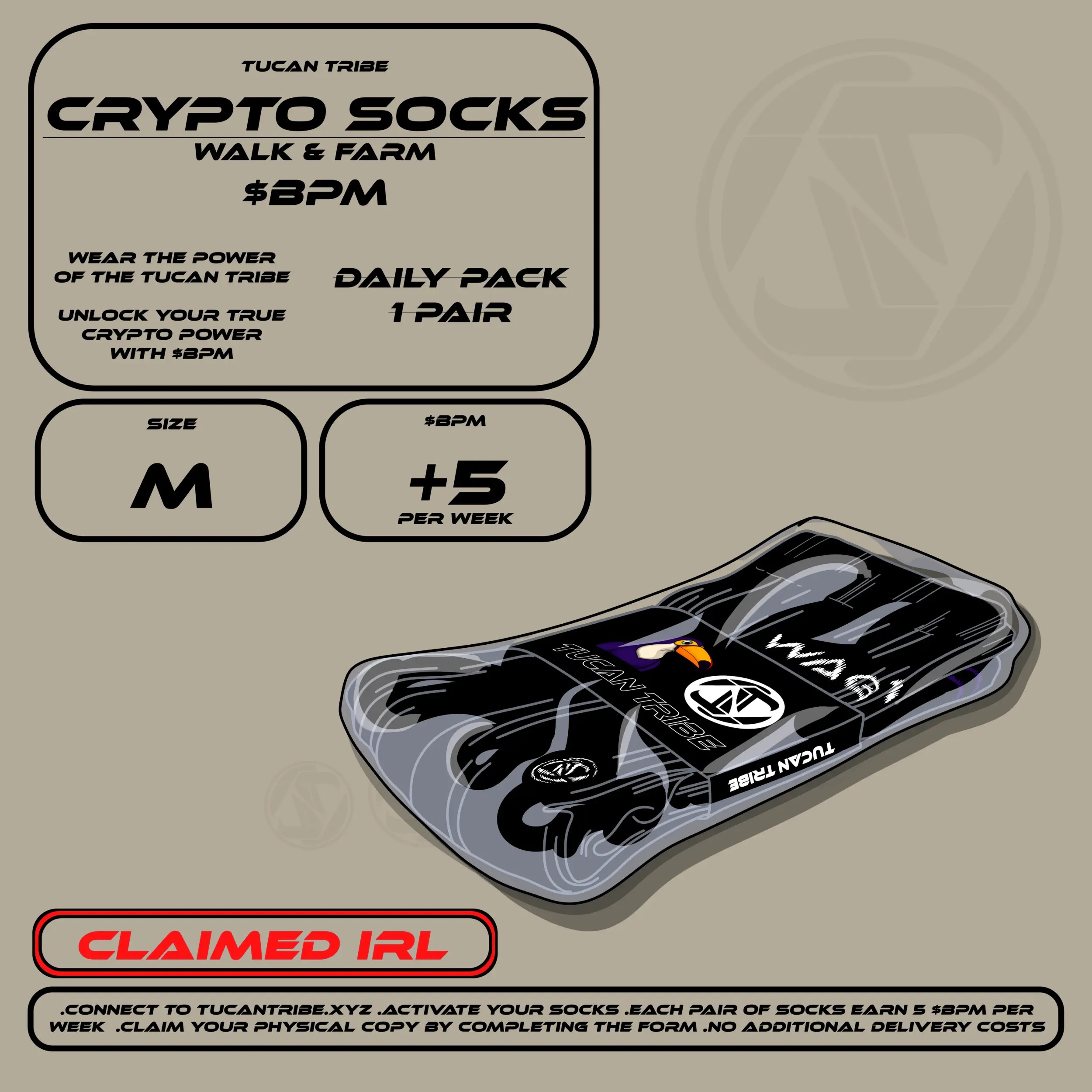 Image of Tucan Tribe Crypto Socks #23