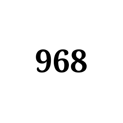 Number 968