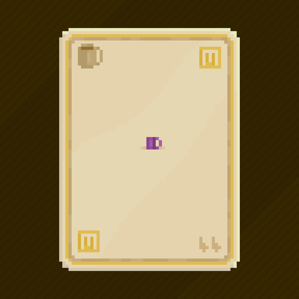 Purple Minimug Caffeine Card NFT on Algorand