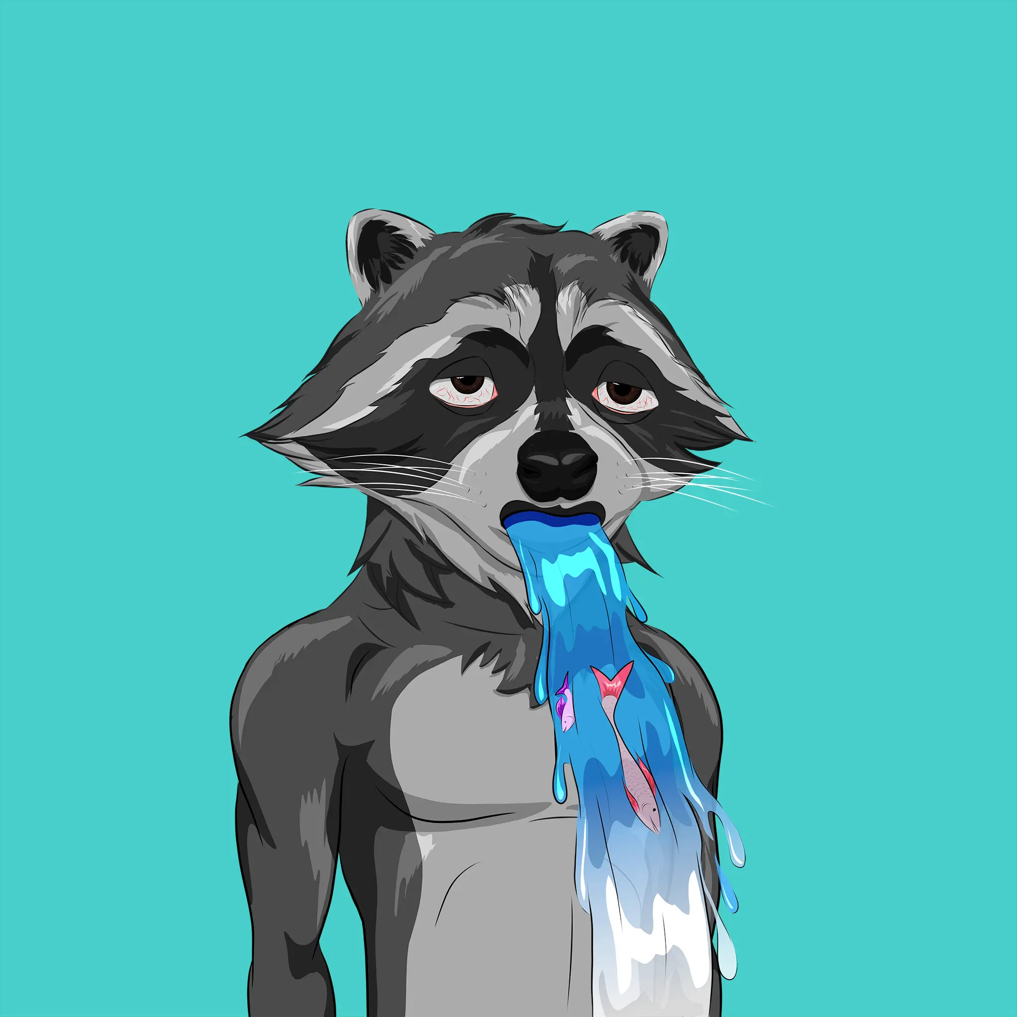 AlgoRaccoon #1414 NFT on Algorand