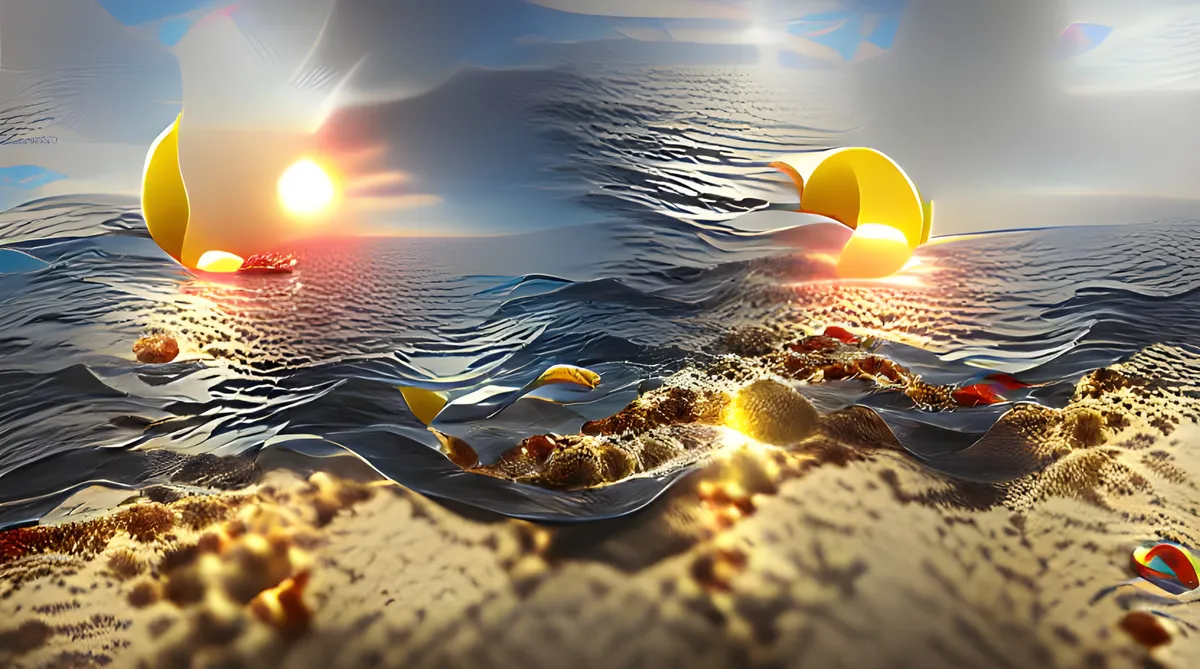 Sun Shining On The Ocean NFT on Algorand