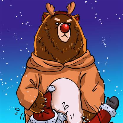 (#044) Beary the Reindeer