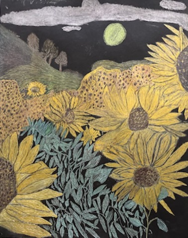 del luna sunflowers NFT on Algorand
