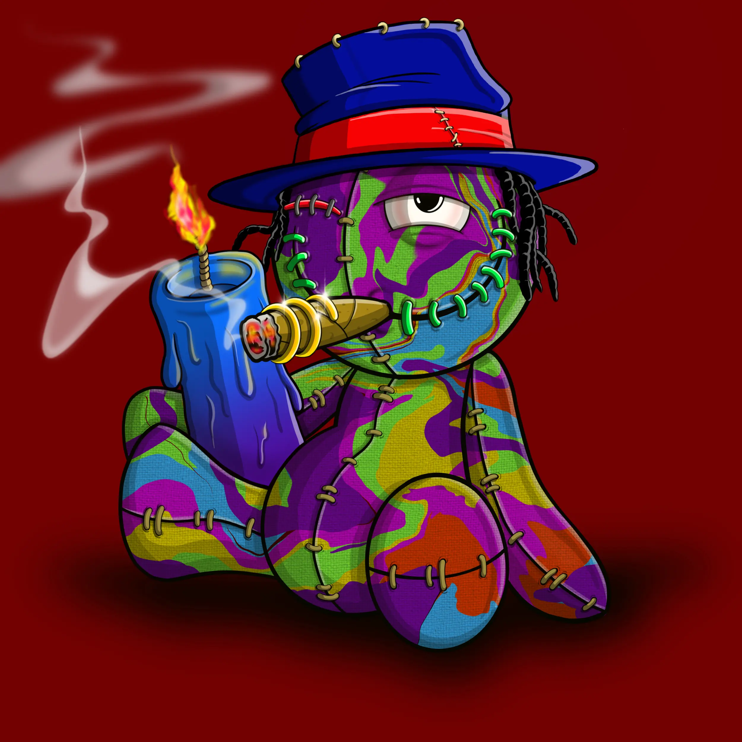 Trippy Stitch #1321 NFT on Algorand