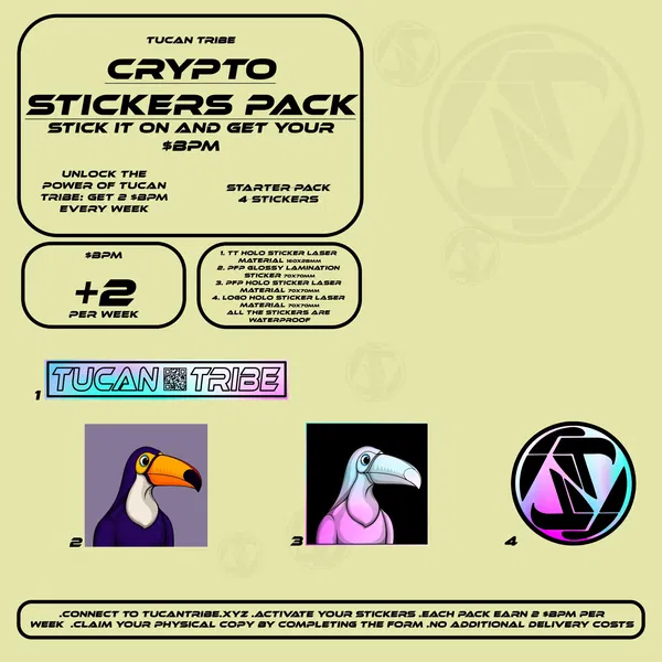 An image of Tucan Tribe Crypto Stickers  #97