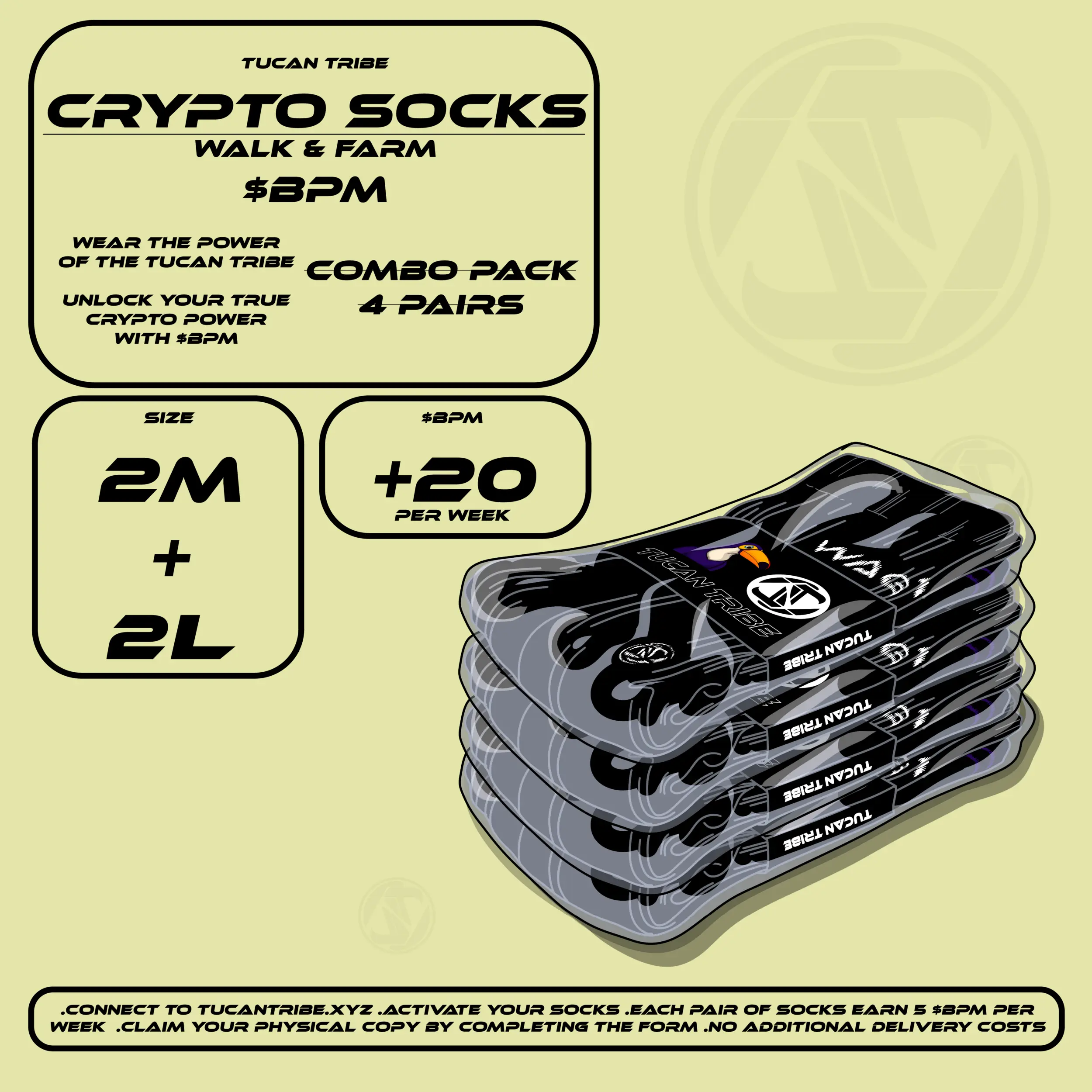 Tucan Tribe Crypto Socks #303 NFT on Algorand