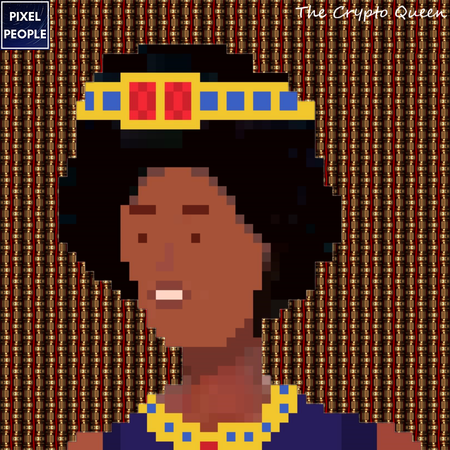 Pixel People #63 - Crypto Queen NFT on Algorand