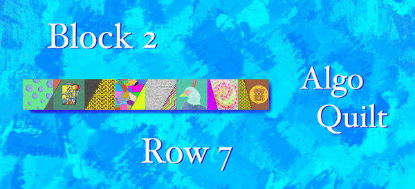 An image of Quilt Block 2 Row 7