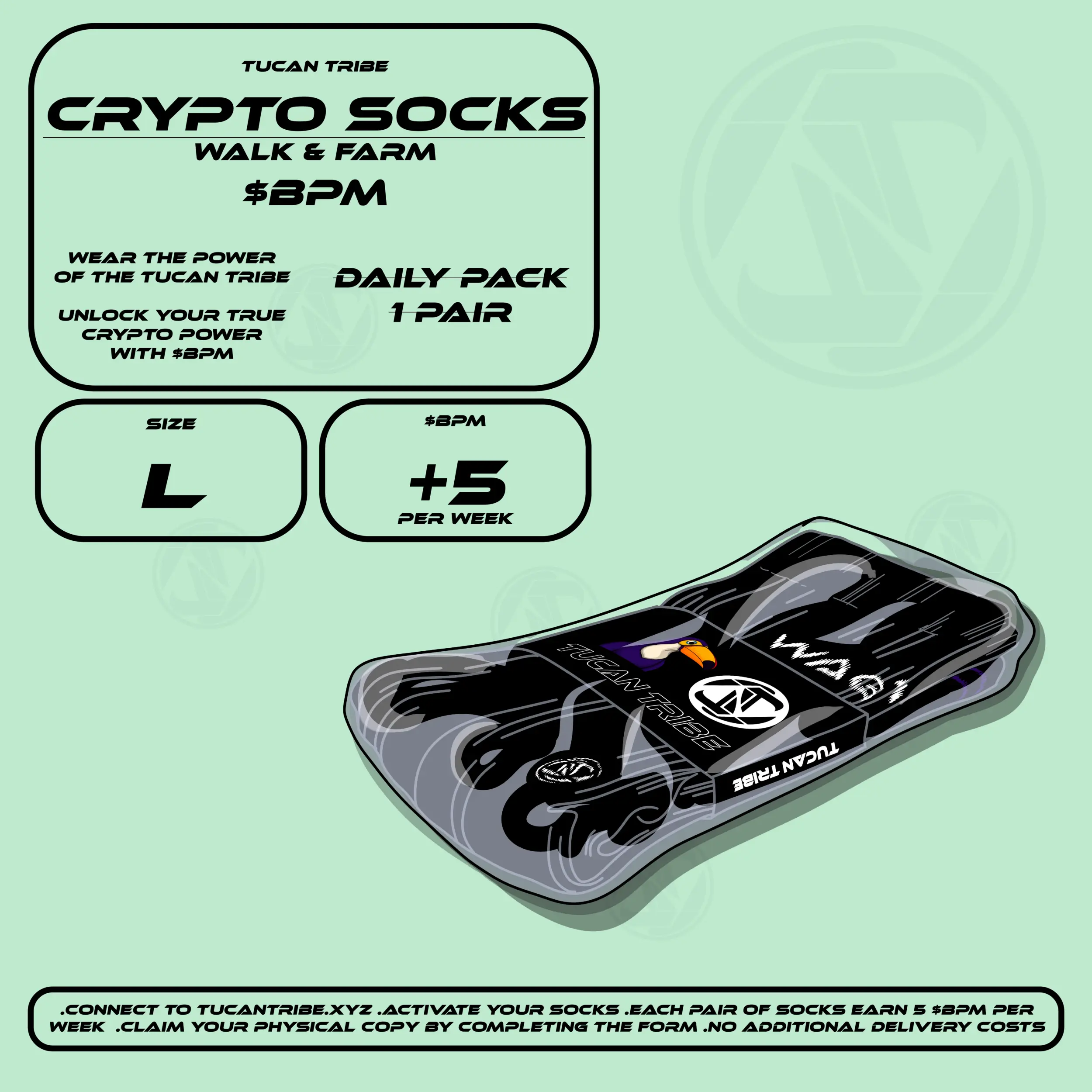 Tucan Tribe Crypto Socks #204 NFT on Algorand