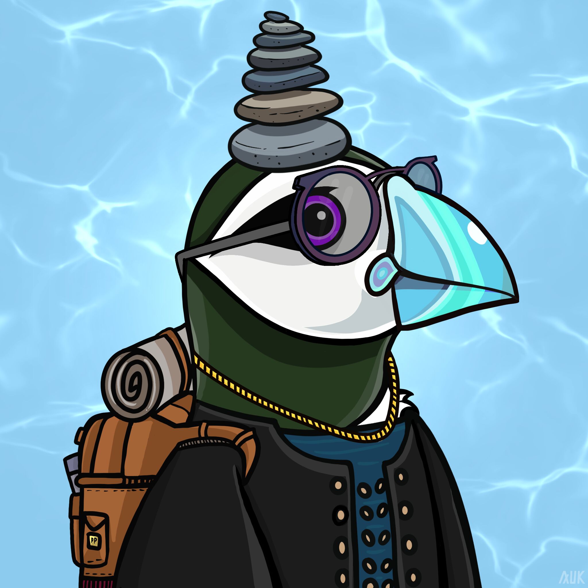 Poppin Puffins #9758 NFT on Algorand