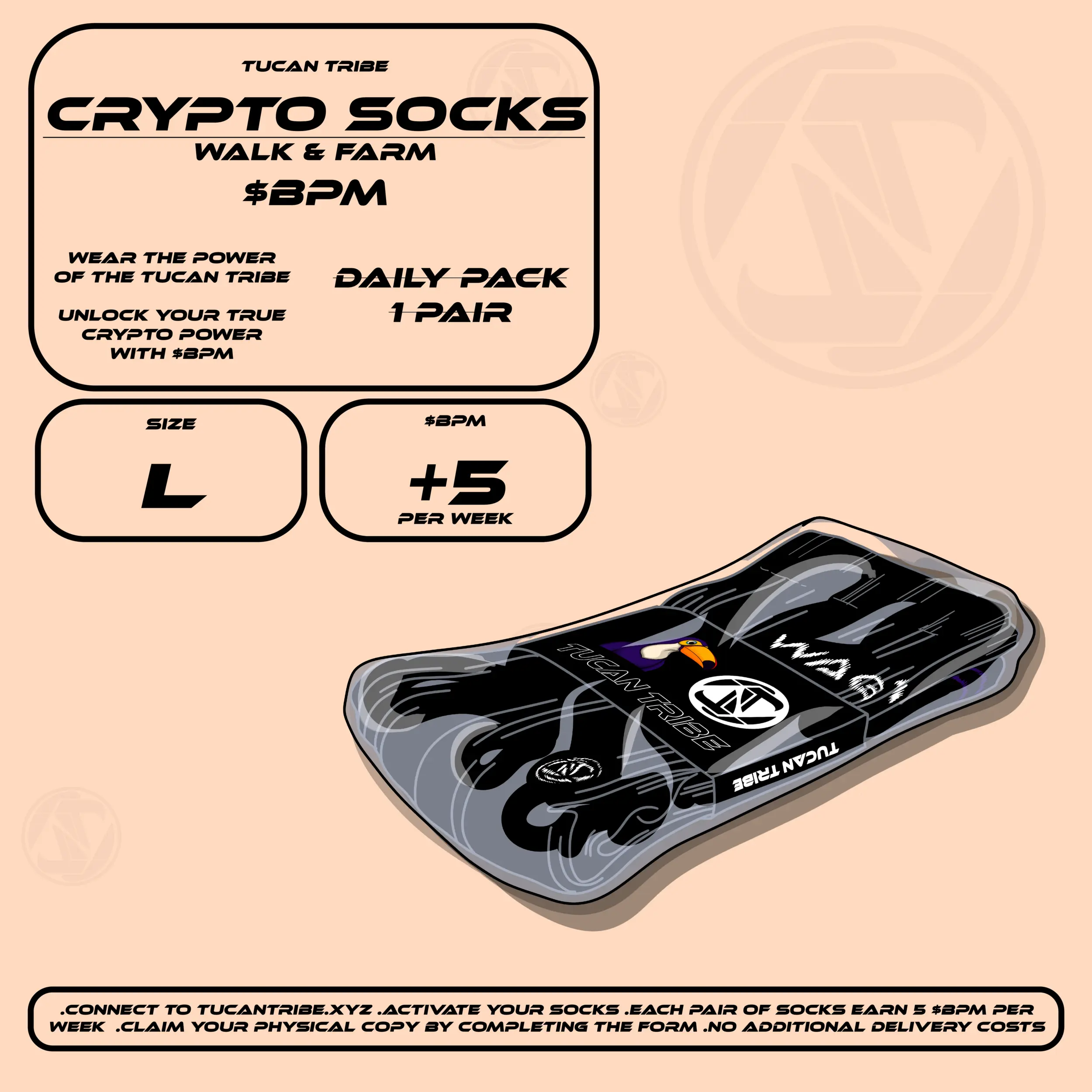 Tucan Tribe Crypto Socks #280 NFT on Algorand