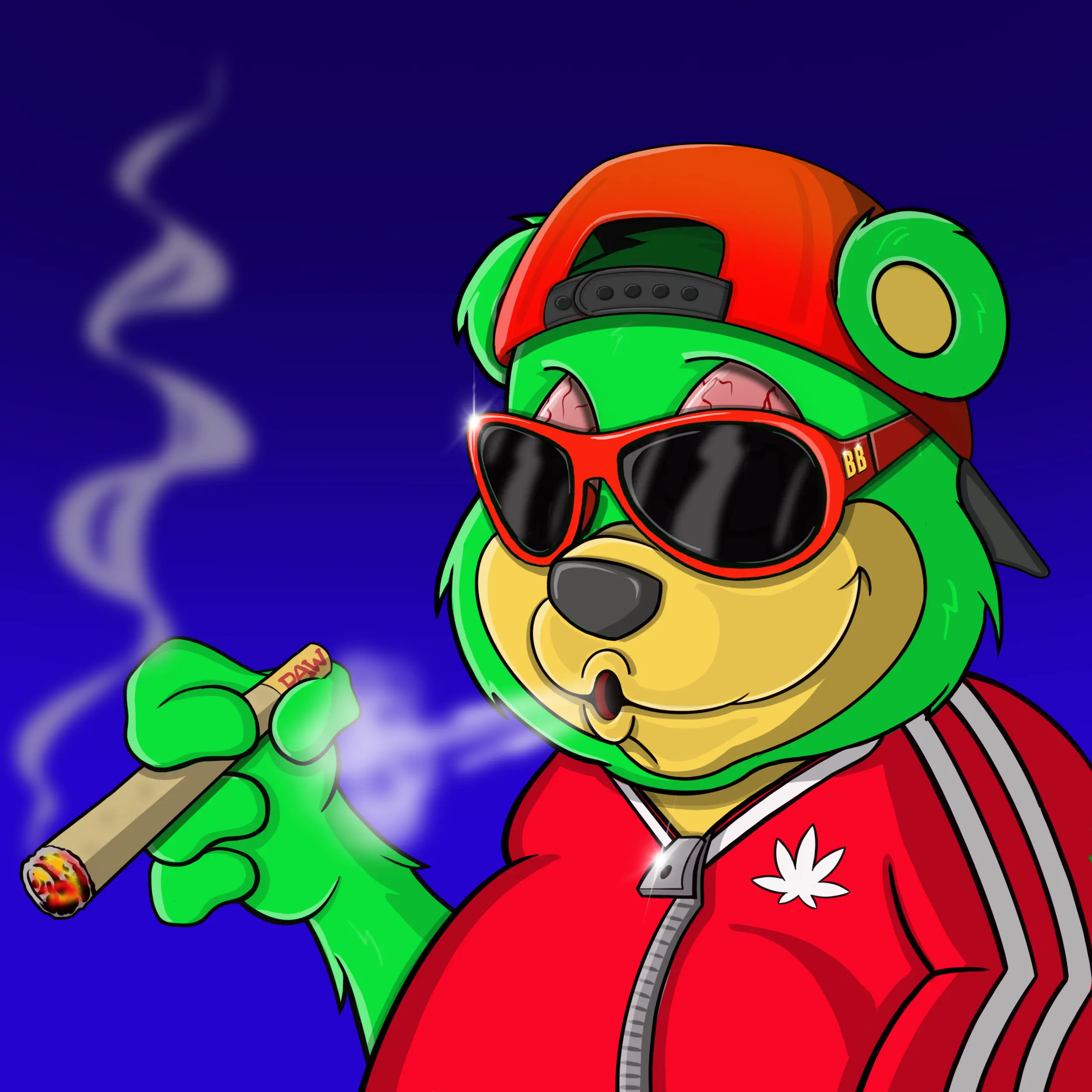 Burnin Bears #1718 NFT on Algorand