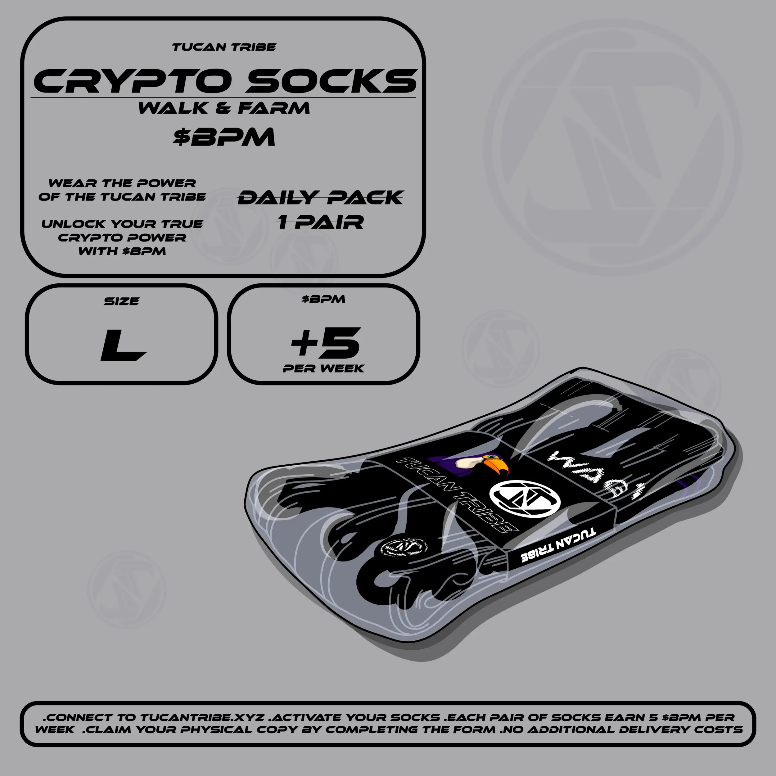 Tucan Tribe Crypto Socks #334 NFT on Algorand