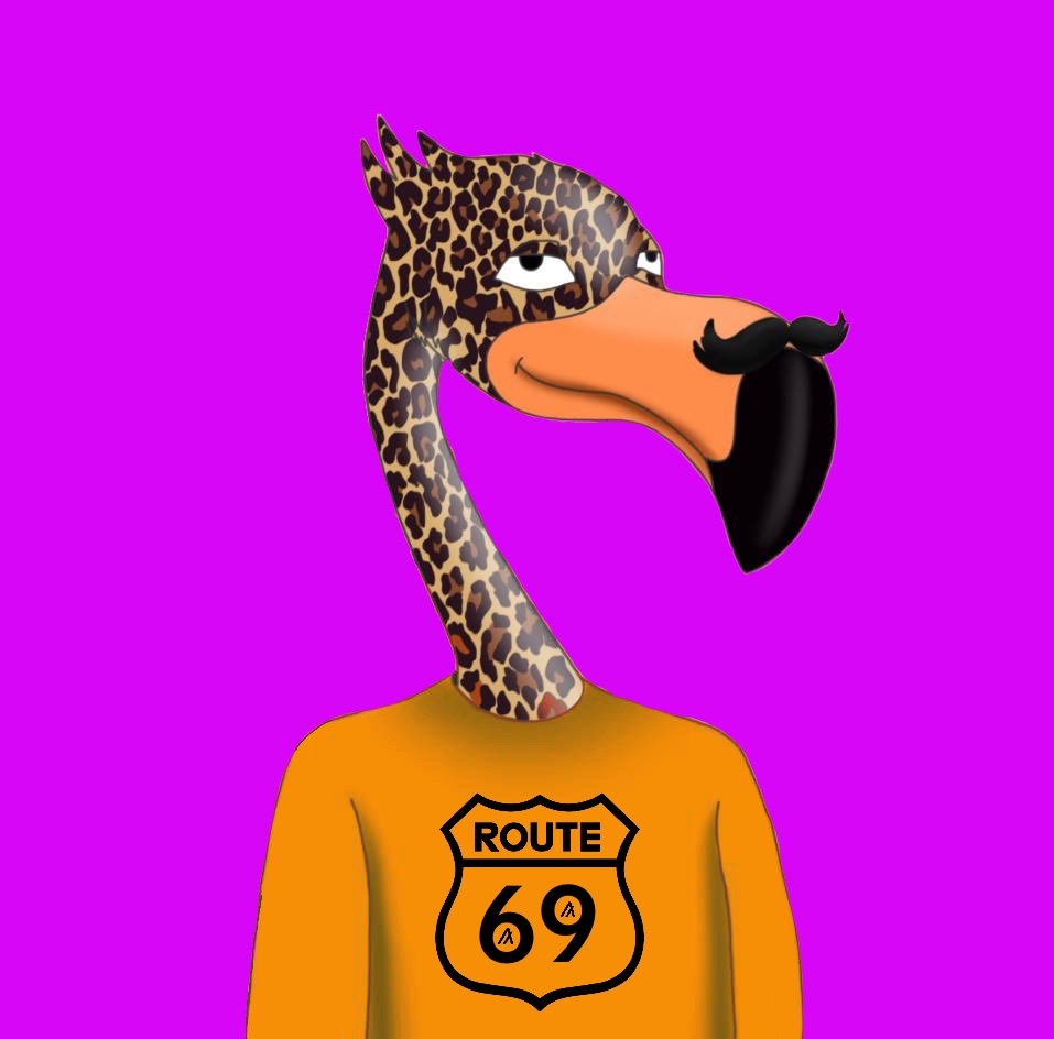 Eclectic Flamingo #92 NFT on Algorand