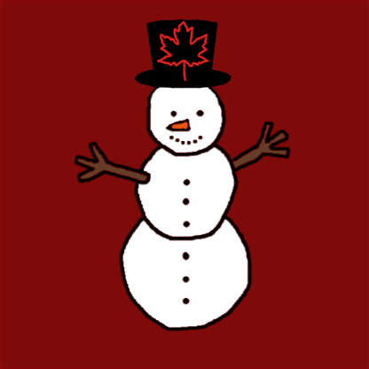 Christmassy snowman