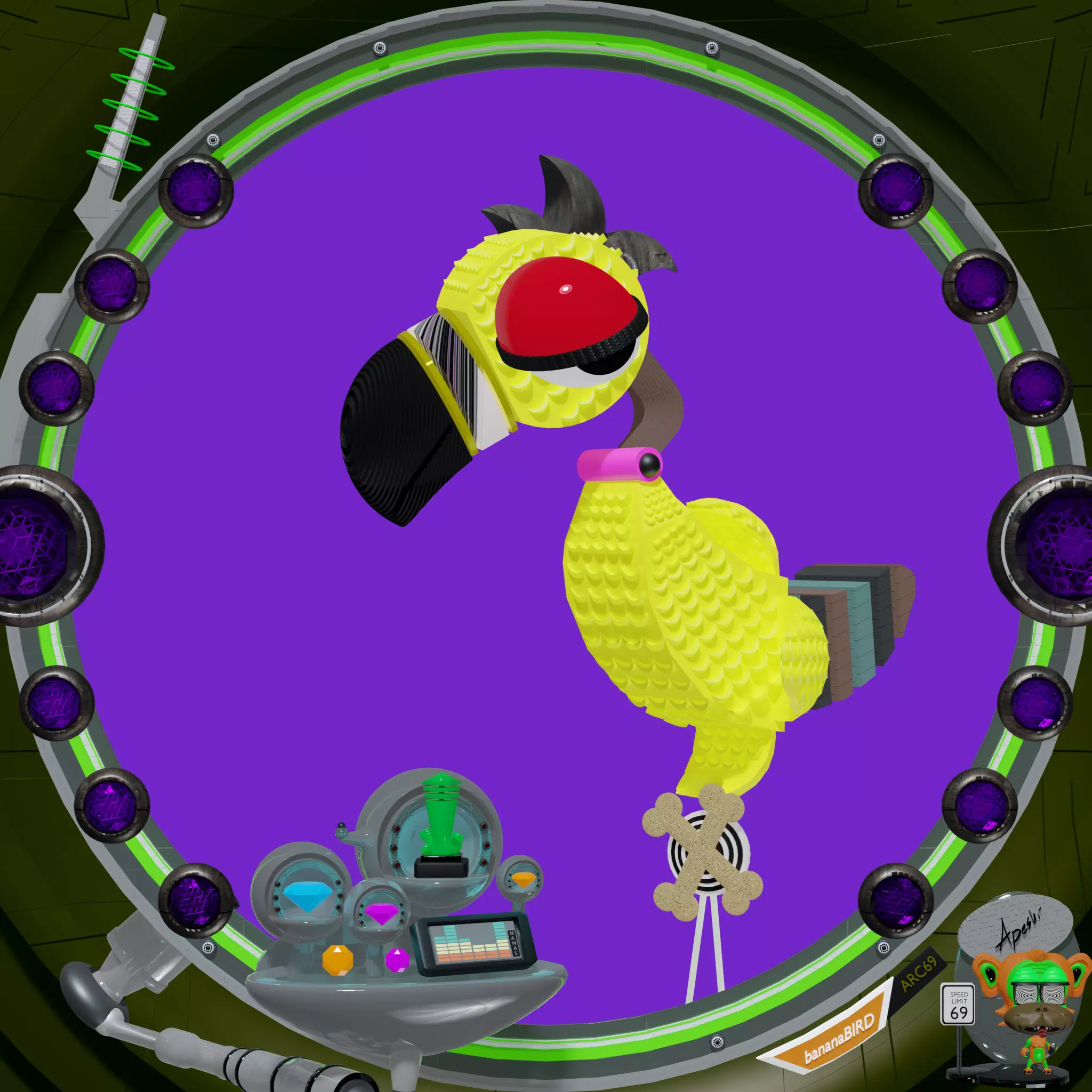 bananaBIRD #215 NFT on Algorand