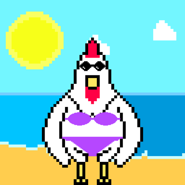 An image of Pixel Chicken #37