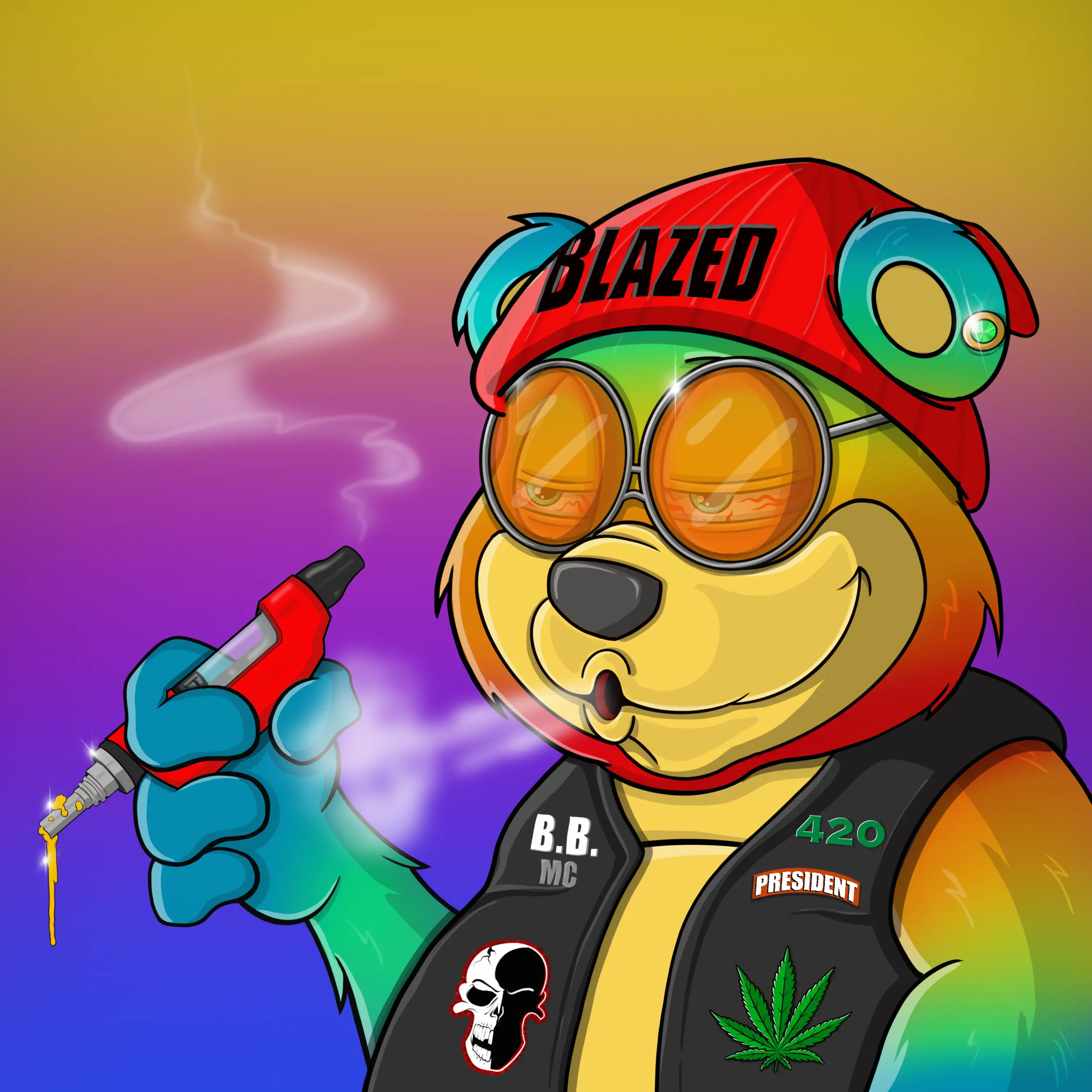 Burnin Bears #1300 NFT on Algorand