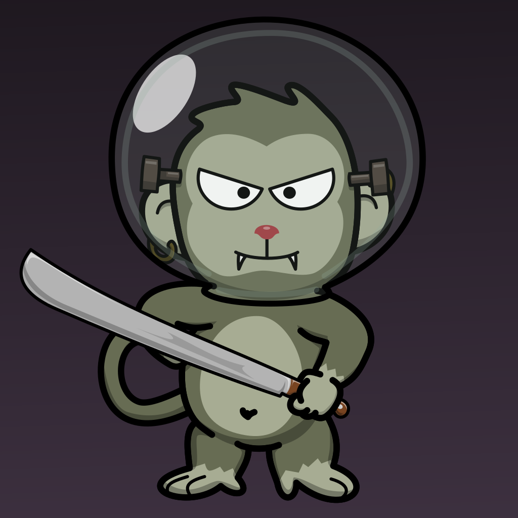 Evil Space Monkey #122 NFT on Algorand