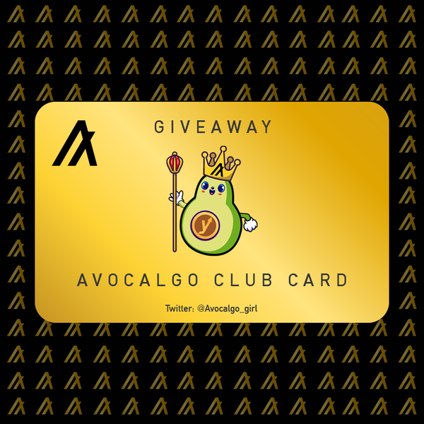 An image of AVOCALGO GIVEAWAY CLUB CARD GOLD