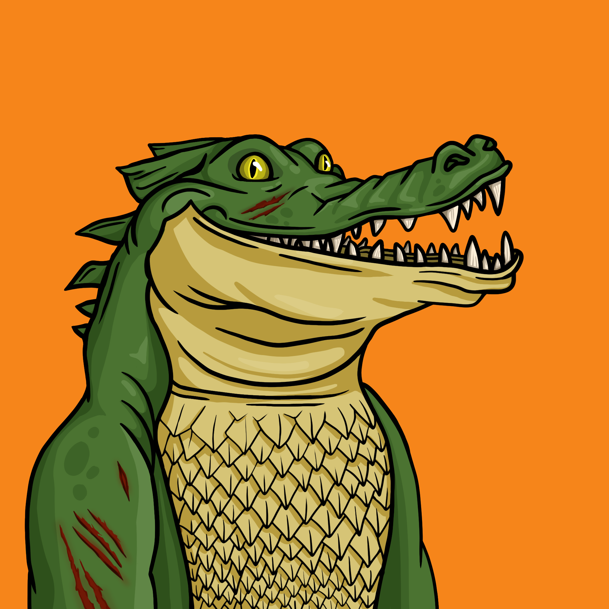 Warrior Croc #1781 NFT on Algorand